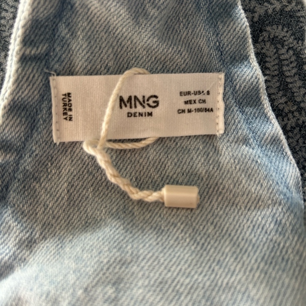 Mango Sky Blue Women's Denim Overalls - Picture 10 of 10
